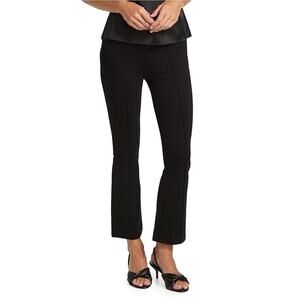 ANINE BING High Rise Crop Ankle Ponte Knit Black Pant Size 4